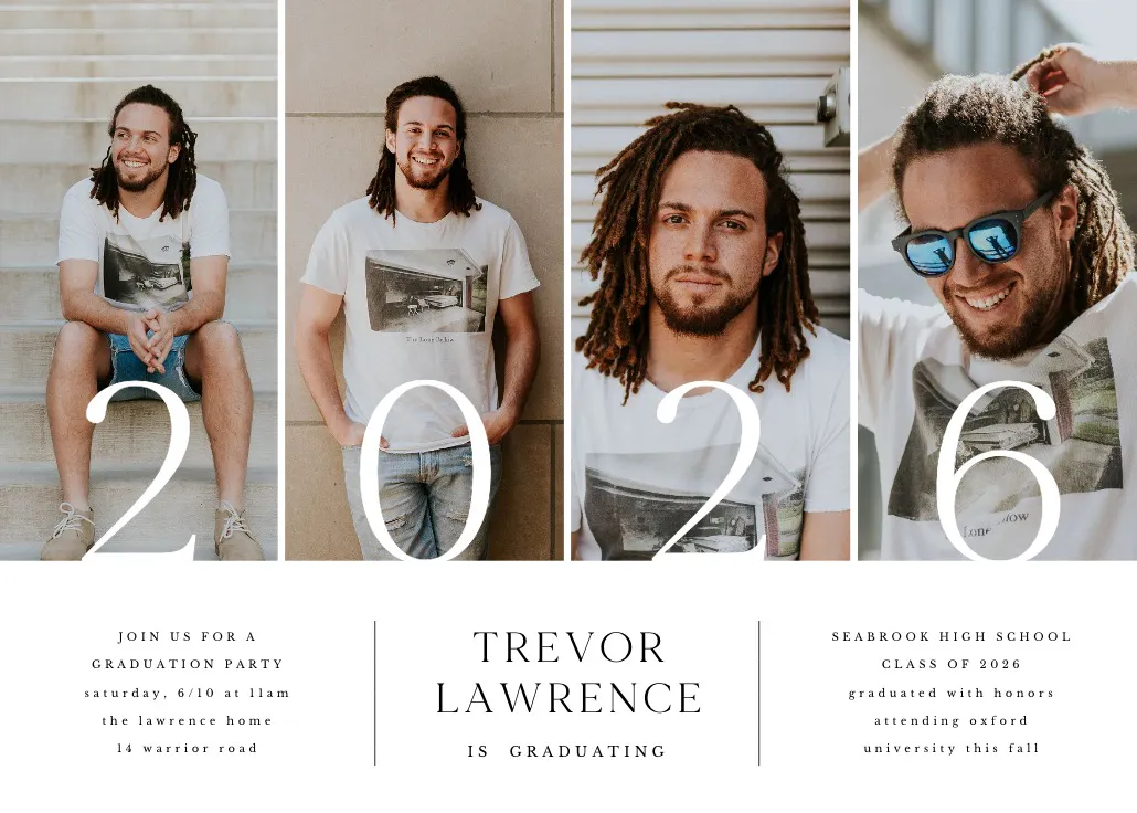 Year of the grad - mezuniyet partisi davetiyesi